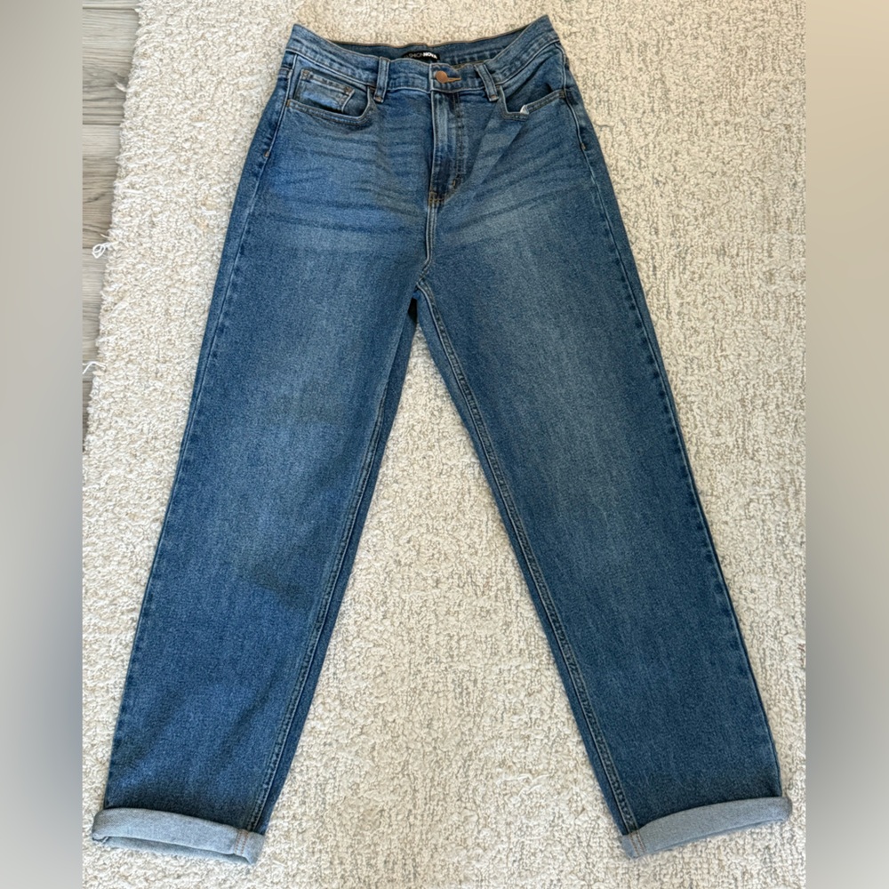 Fashion Nova Blue Boyfriend Jeans Relaxed Fit